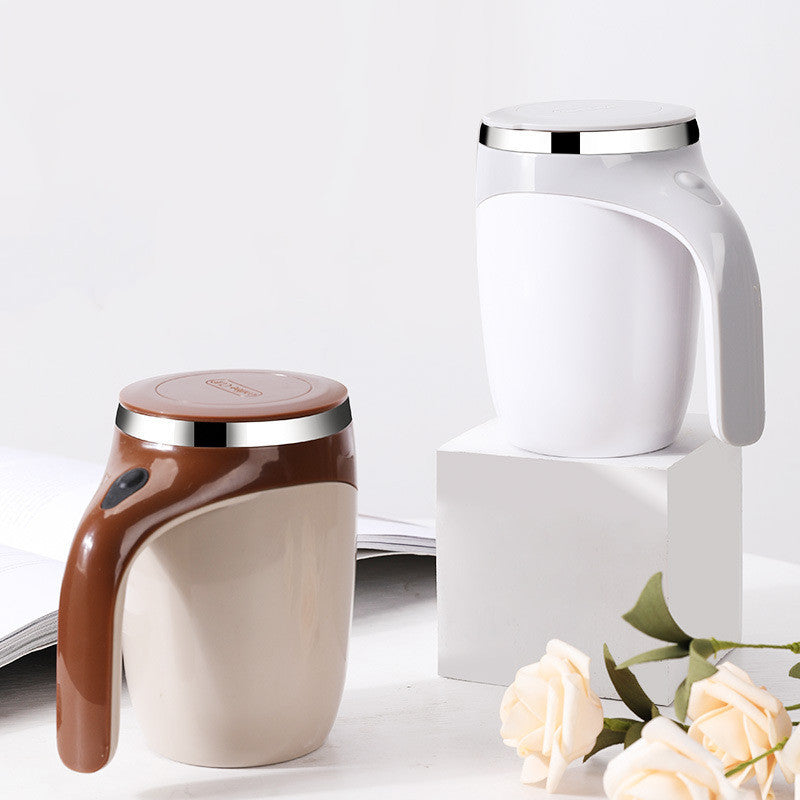Rechargeable Automatic Stirring Coffee Cup – Magnetic Self-Stirring Mug for Milkshake, Water & Drinks