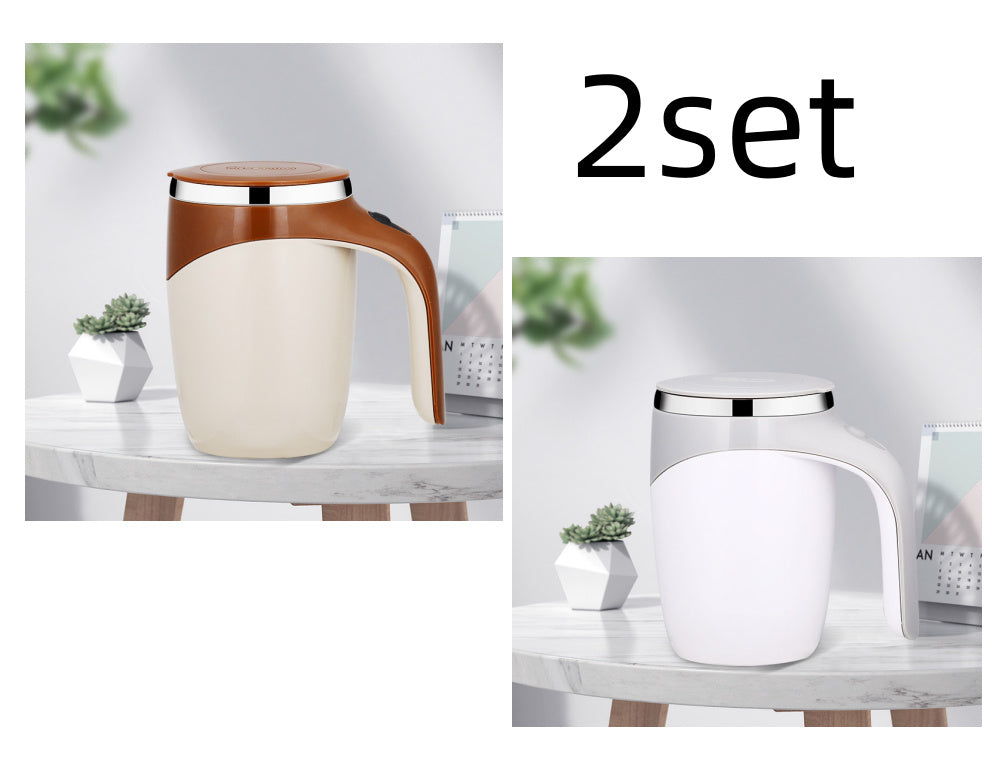 Rechargeable Automatic Stirring Coffee Cup – Magnetic Self-Stirring Mug for Milkshake, Water & Drinks