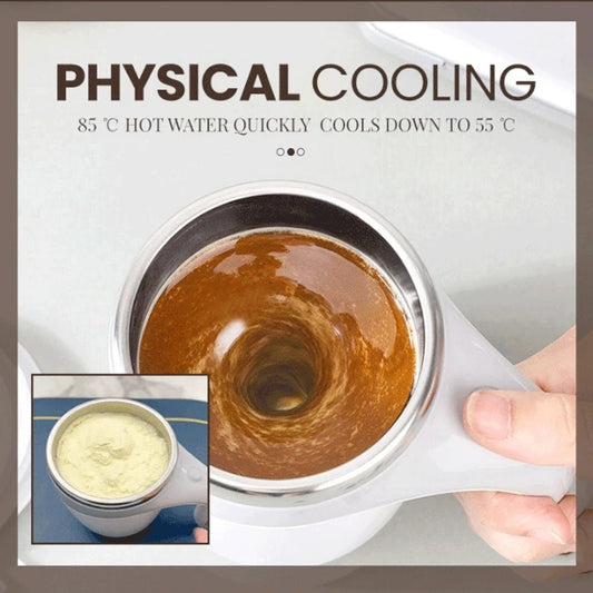 Rechargeable Automatic Stirring Coffee Cup – Magnetic Self-Stirring Mug for Milkshake, Water & Drinks