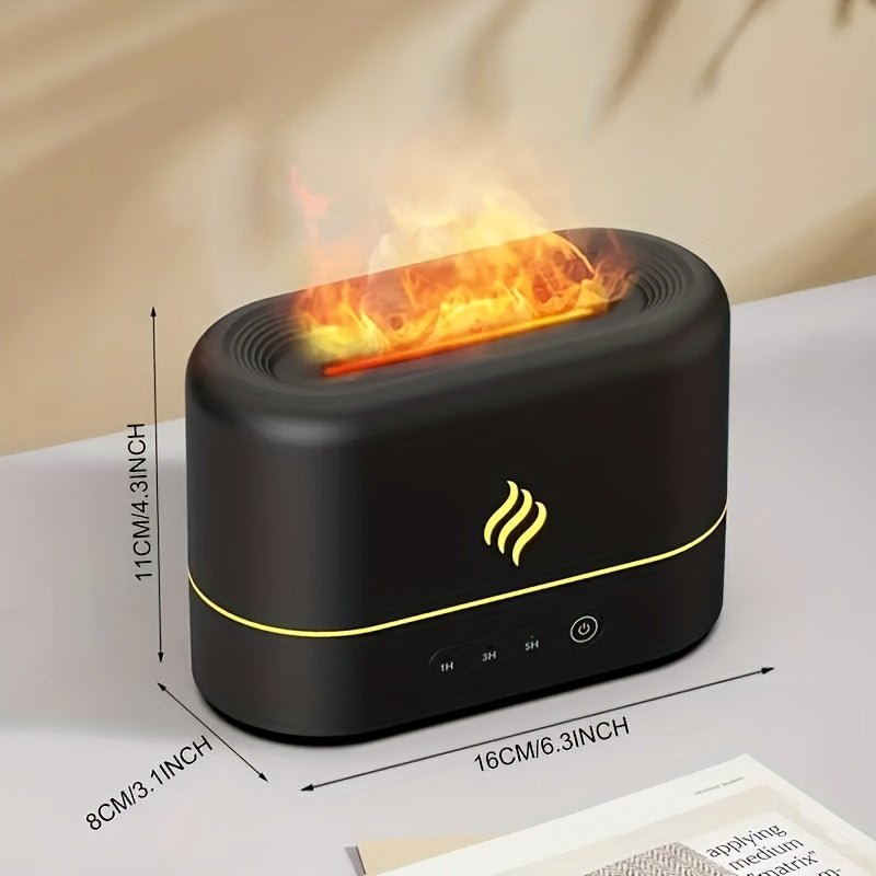 Mini USB Humidifier with Aromatherapy Box – Quiet Operation, Timer & Water Display (8.45oz)