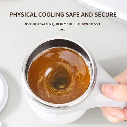 Rechargeable Automatic Stirring Coffee Cup – Magnetic Self-Stirring Mug for Milkshake, Water & Drinks
