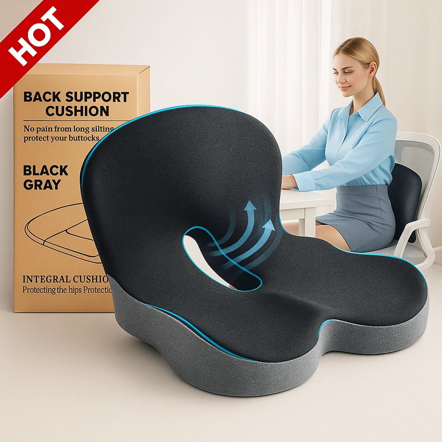 Comfy+ Ergonomic Seat Cushion