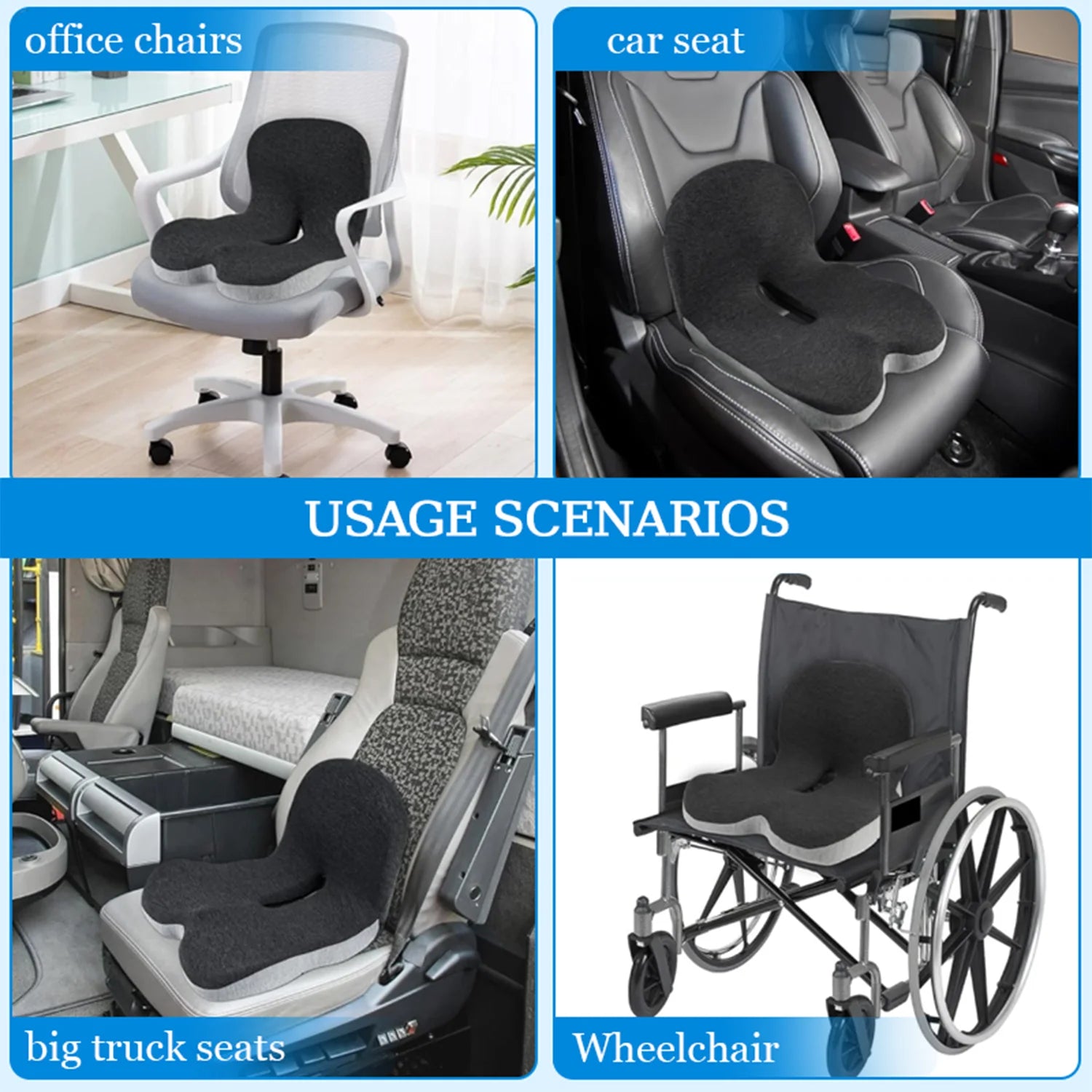 Comfy+ Ergonomic Seat Cushion