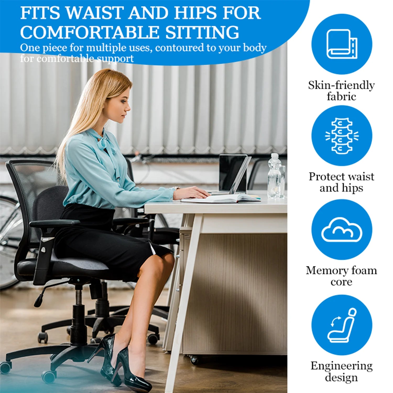 Comfy+ Ergonomic Seat Cushion