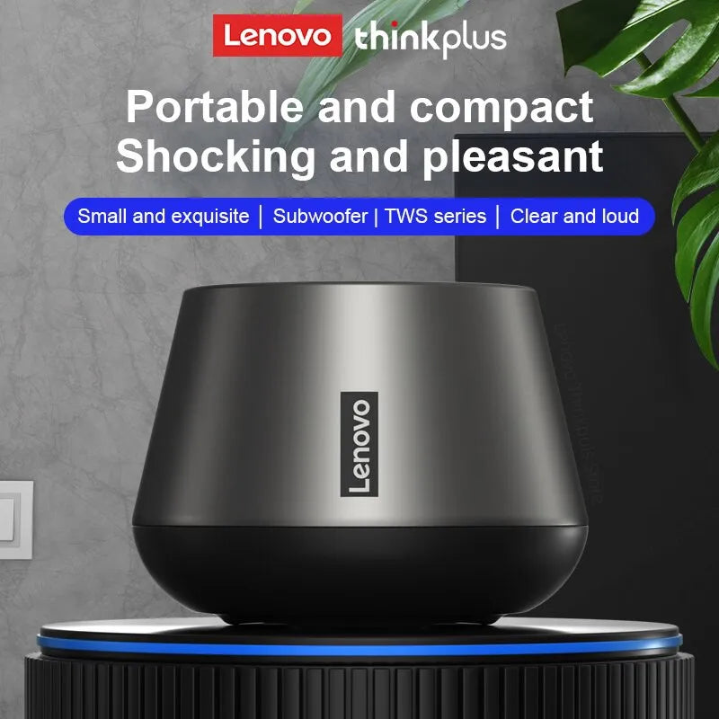 Lenovo K3 Pro Portable Bluetooth Speaker – Wireless Stereo Surround Loudspeaker for Music & Audio