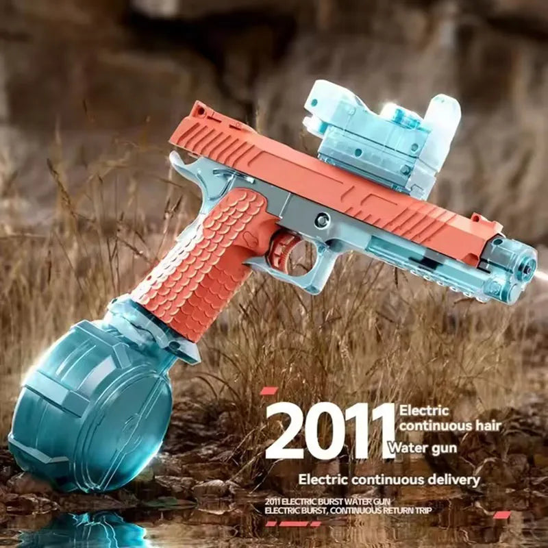 Electric Water Gun – Automatic Squirt Gun with 434CC Large Capacity & 32FT Powerful Spray