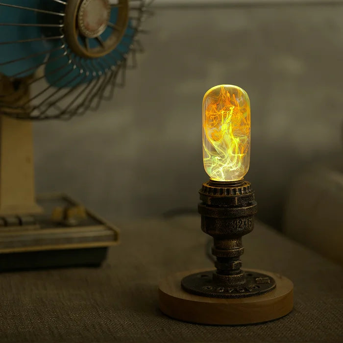 Creative Epoxy Resin Wood LED Night Light – Handmade Multicolor Ocean Lamp for Home Decor & Gifts