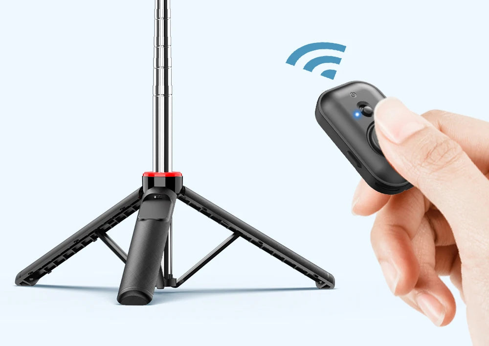 C13C13d Portable Selfie Stick with Bluetooth Remote – 360° Rotating Tripod & Phone Holder