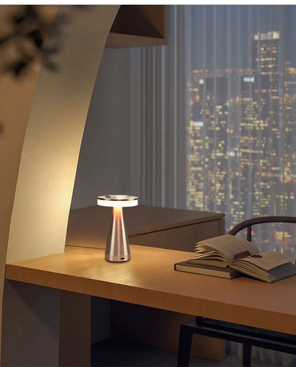 USB Rechargeable Touch Table Lamp – Portable Study, Bedroom & Night Light