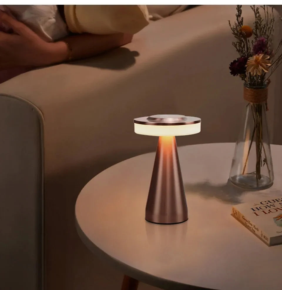USB Rechargeable Touch Table Lamp – Portable Study, Bedroom & Night Light