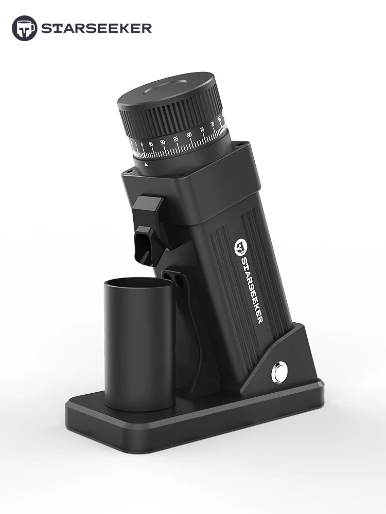 TARSEEKER E55 Electric Coffee Grinder – 55MM Espresso Burr with Stepless Fineness Adjustment for Cold Brew