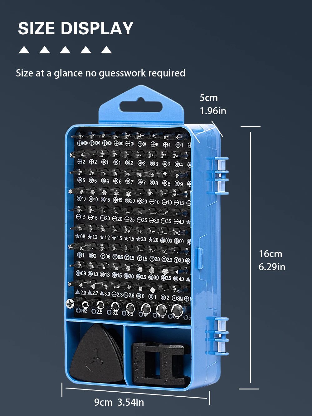 Galacok 117 in 1 Precision Screwdriver Set with 98 Magnetic Bits Multi-Function Repair Tool Kit for IPhone Glasses Laptop Camera