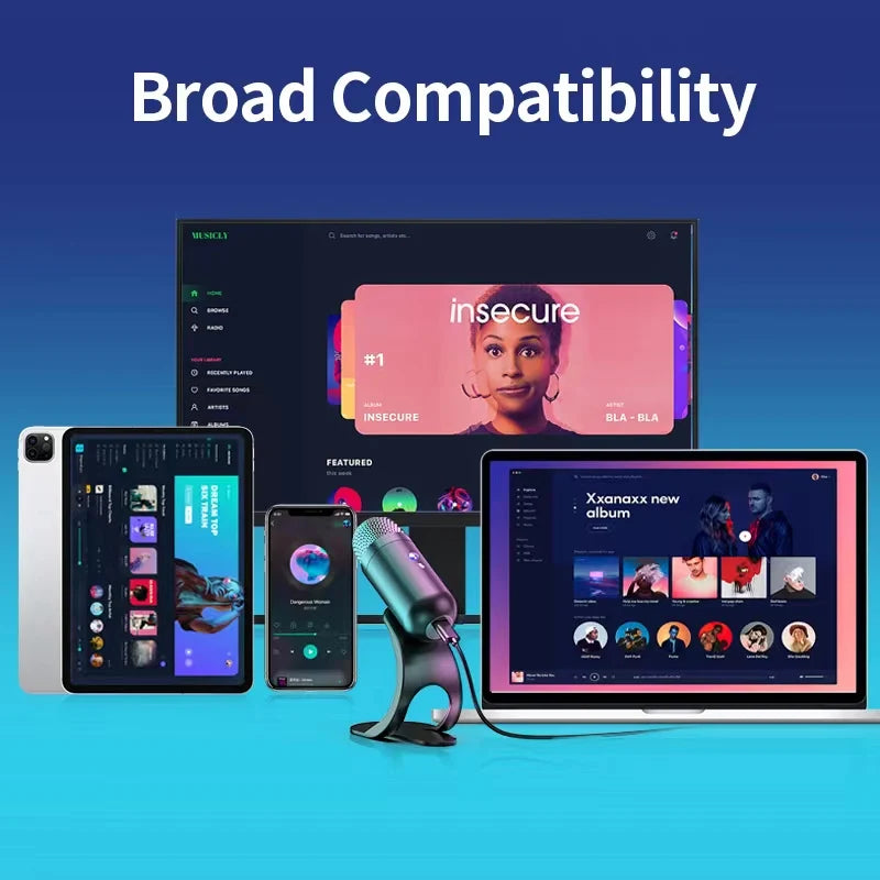 rofessional Wired Condenser Conference Microphone – Gooseneck Desktop High-Quality Mic for Computer & Gaming