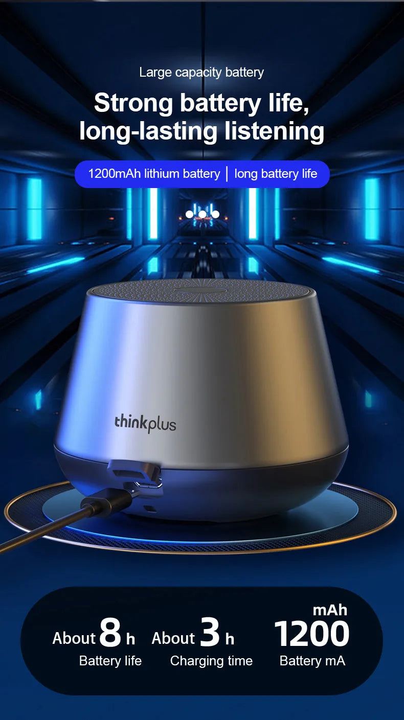 Lenovo K3 Pro Portable Bluetooth Speaker – Wireless Stereo Surround Loudspeaker for Music & Audio