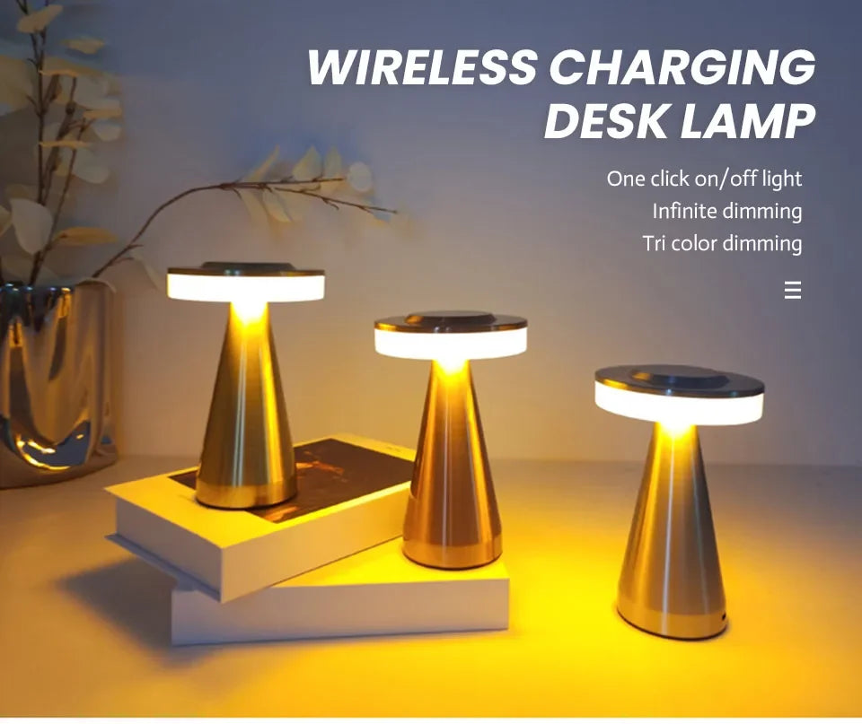 USB Rechargeable Touch Table Lamp – Portable Study, Bedroom & Night Light