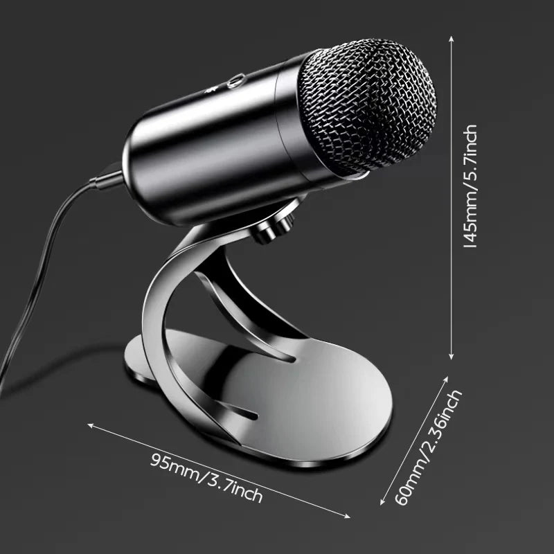 rofessional Wired Condenser Conference Microphone – Gooseneck Desktop High-Quality Mic for Computer & Gaming