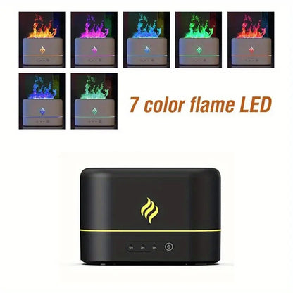 Mini USB Humidifier with Aromatherapy Box – Quiet Operation, Timer & Water Display (8.45oz)