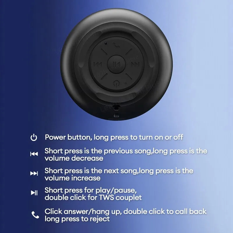 Lenovo K3 Pro Portable Bluetooth Speaker – Wireless Stereo Surround Loudspeaker for Music & Audio