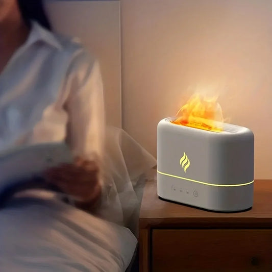 Mini USB Humidifier with Aromatherapy Box – Quiet Operation, Timer & Water Display (8.45oz)