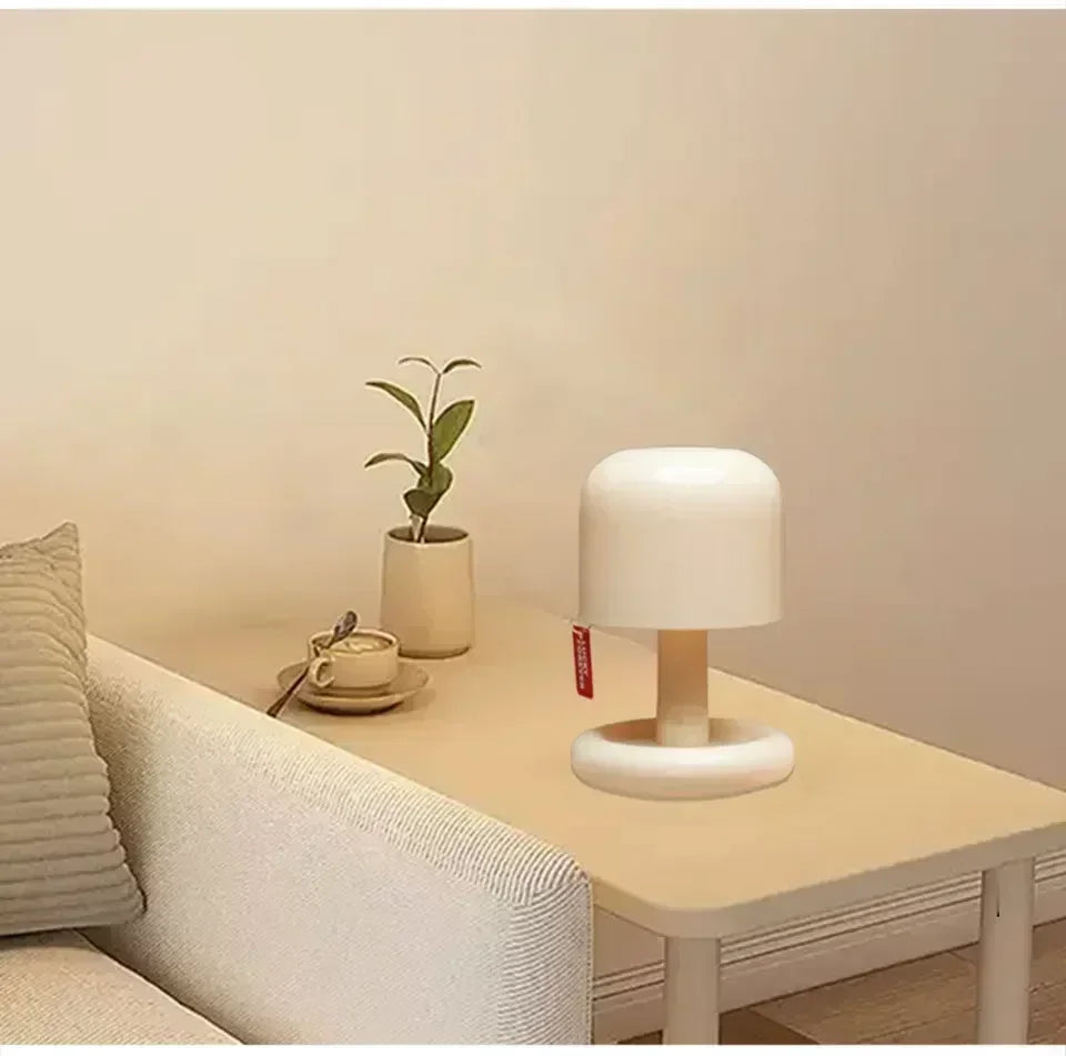 Mini Sunset LED Night Lamp – USB Rechargeable Mushroom Style Night Light for Bedroom, Coffee Bar &