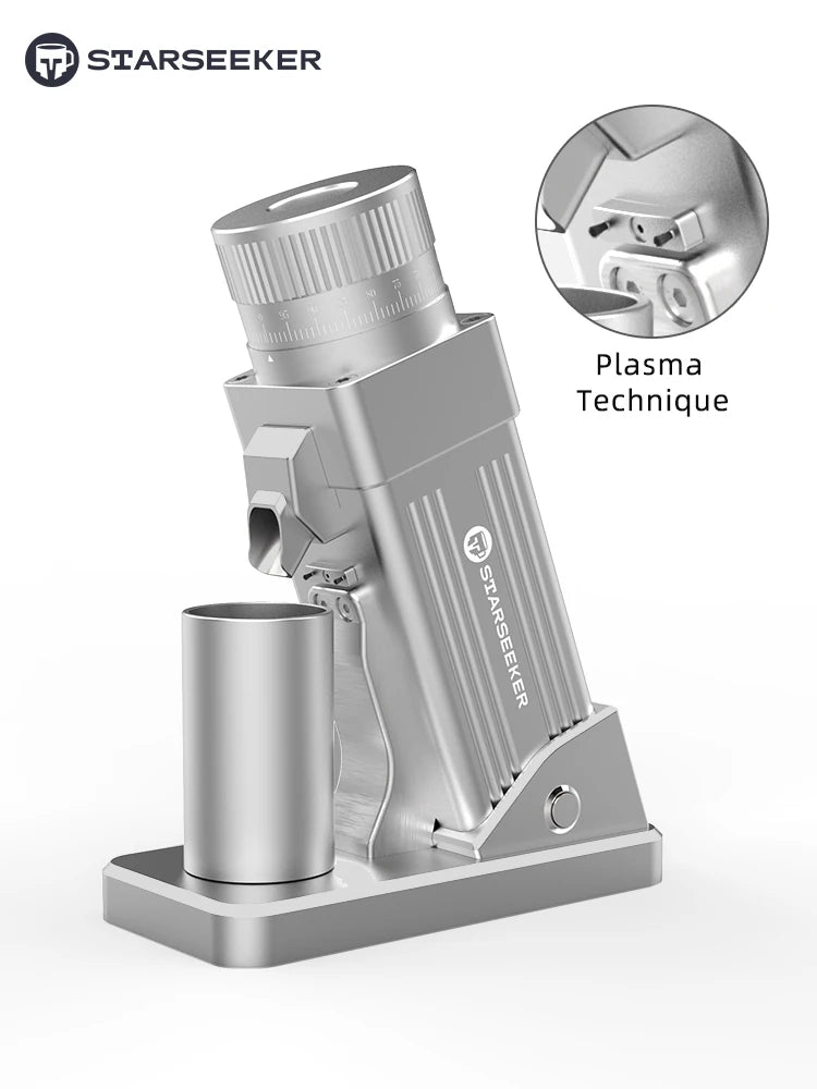 TARSEEKER E55 Electric Coffee Grinder – 55MM Espresso Burr with Stepless Fineness Adjustment for Cold Brew