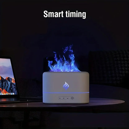Mini USB Humidifier with Aromatherapy Box – Quiet Operation, Timer & Water Display (8.45oz)