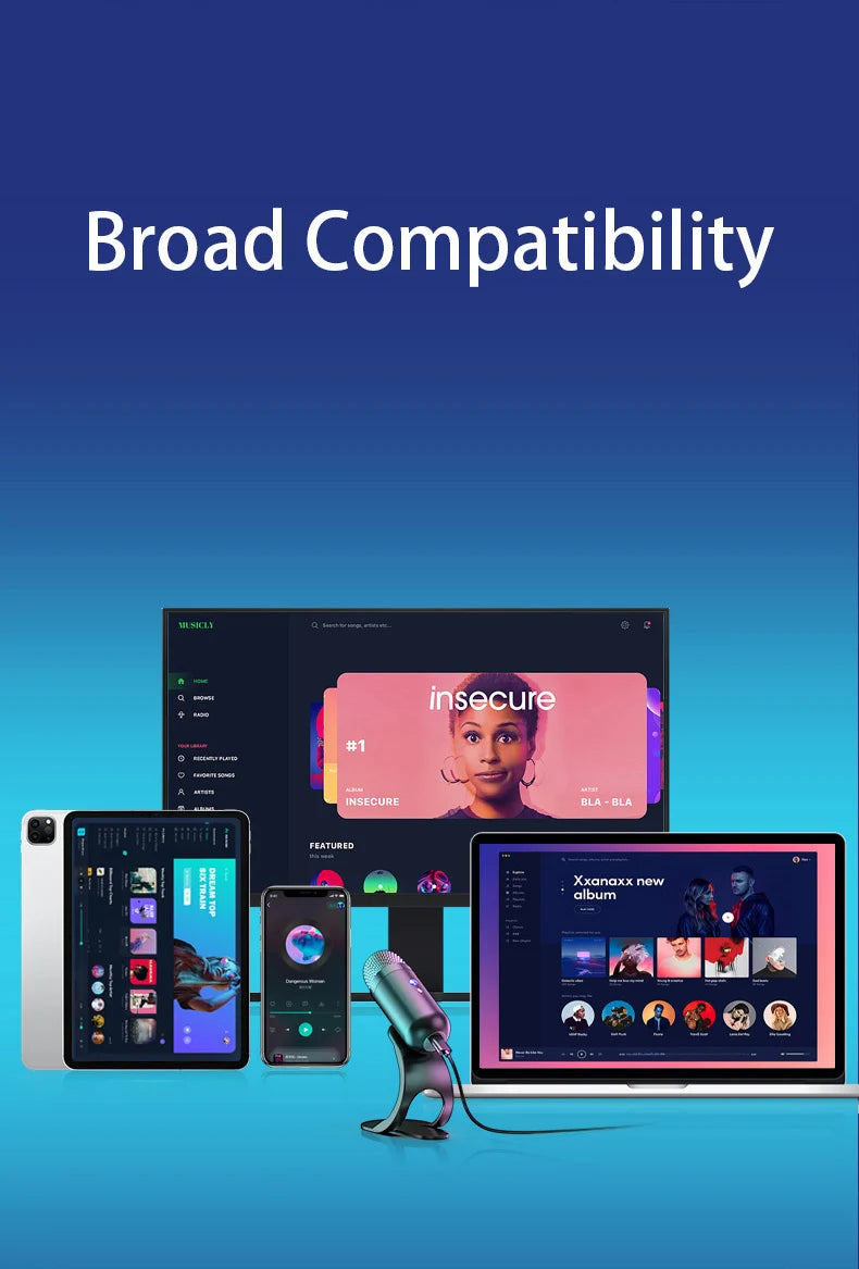 rofessional Wired Condenser Conference Microphone – Gooseneck Desktop High-Quality Mic for Computer & Gaming