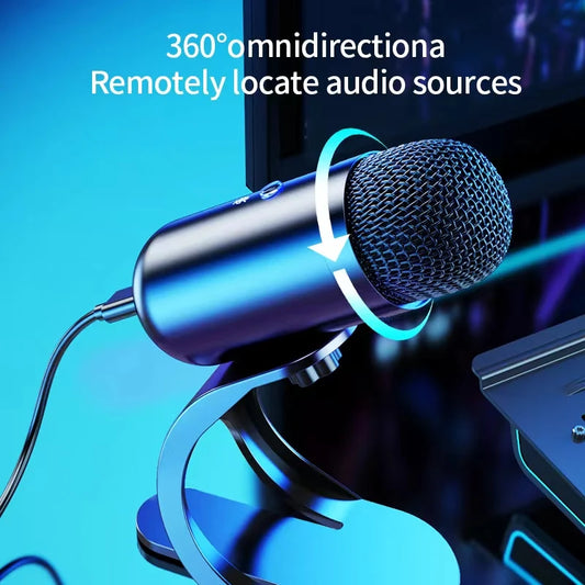 rofessional Wired Condenser Conference Microphone – Gooseneck Desktop High-Quality Mic for Computer & Gaming