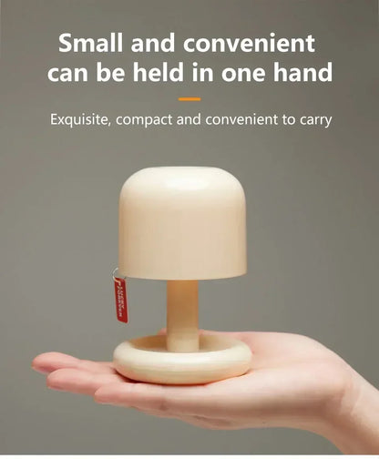 Mini Sunset LED Night Lamp – USB Rechargeable Mushroom Style Night Light for Bedroom, Coffee Bar &