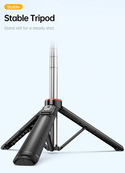 C13C13d Portable Selfie Stick with Bluetooth Remote – 360° Rotating Tripod & Phone Holder