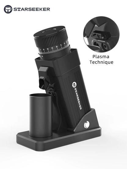 TARSEEKER E55 Electric Coffee Grinder – 55MM Espresso Burr with Stepless Fineness Adjustment for Cold Brew
