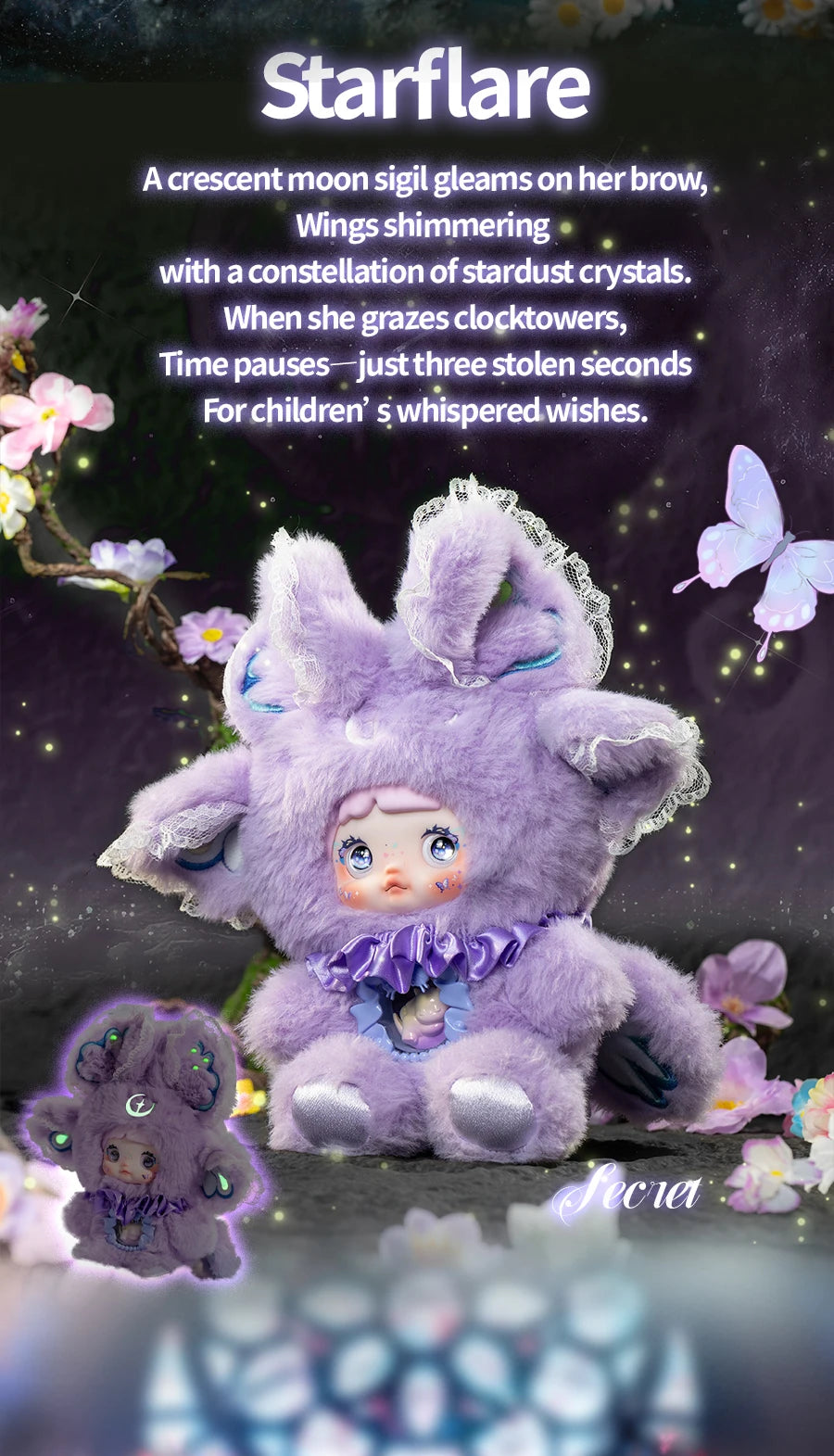 Nommi Fantasy World Series Plush Blind Box Cute V6 Mystery Box Vinyl Face