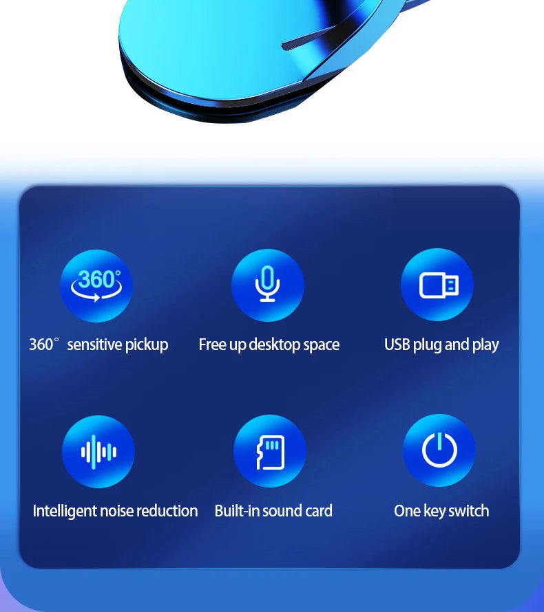 rofessional Wired Condenser Conference Microphone – Gooseneck Desktop High-Quality Mic for Computer & Gaming