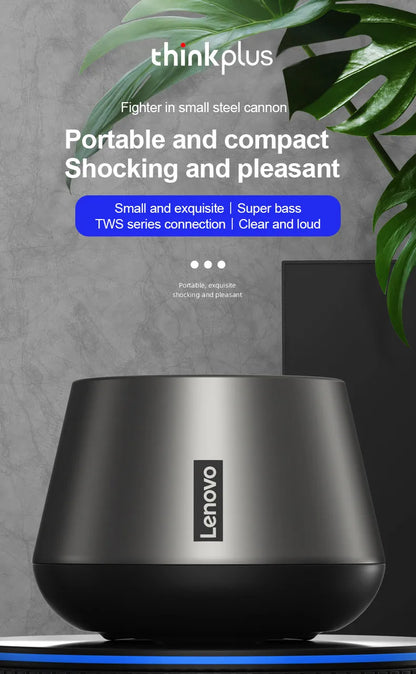 Lenovo K3 Pro Portable Bluetooth Speaker – Wireless Stereo Surround Loudspeaker for Music & Audio